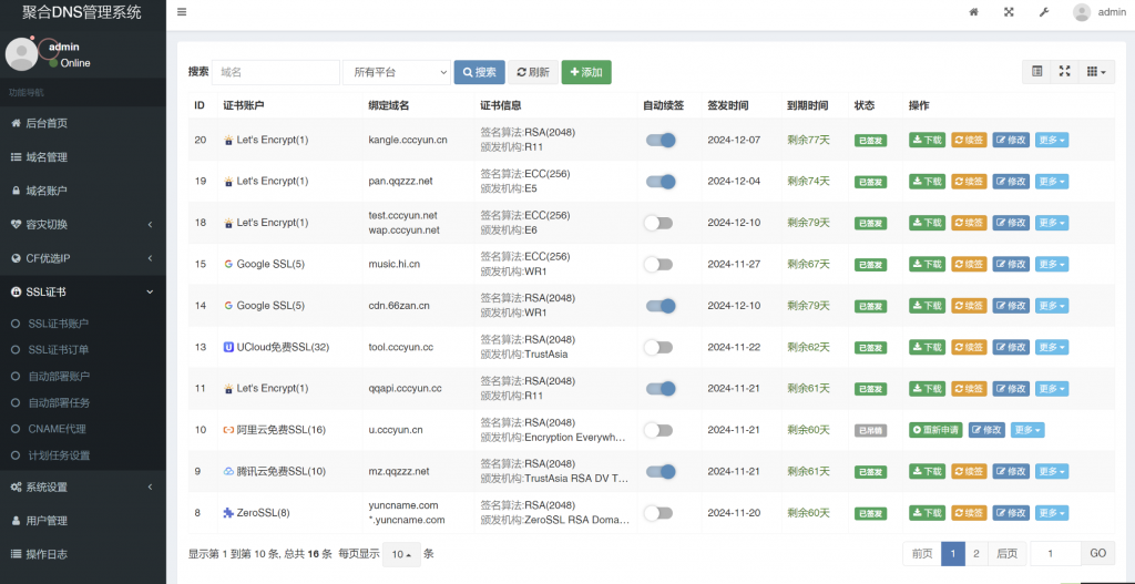 图片[5]-聚合DNS管理系统V2.6版本-博客喵