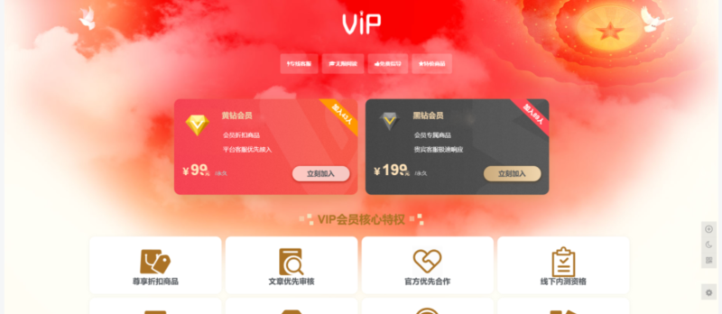 子比主题美化-VIP会员详情页面
