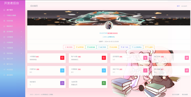 XL网络验证系统重置版-附带QQ机器人插件源码