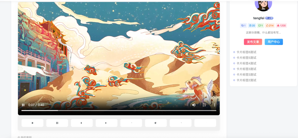 WordPress插件 – 子比视频播放器插件-雾祈心语